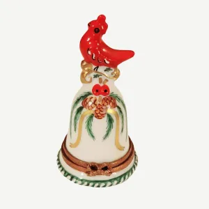 Winter Cardinal on Bell Christmas