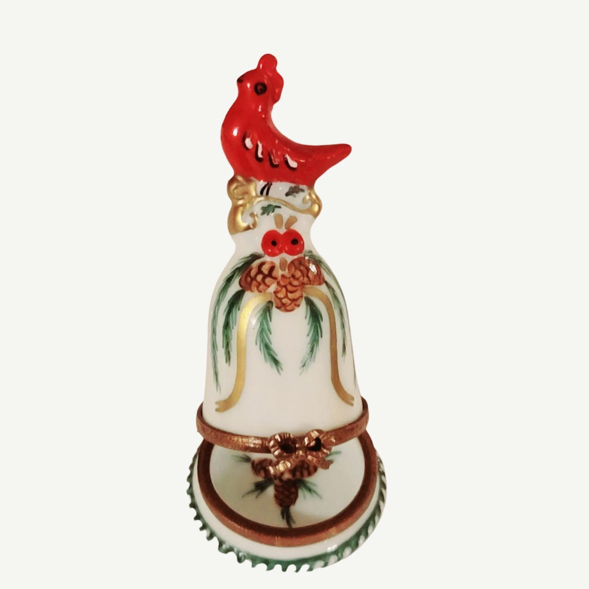 Winter Cardinal on Bell Christmas