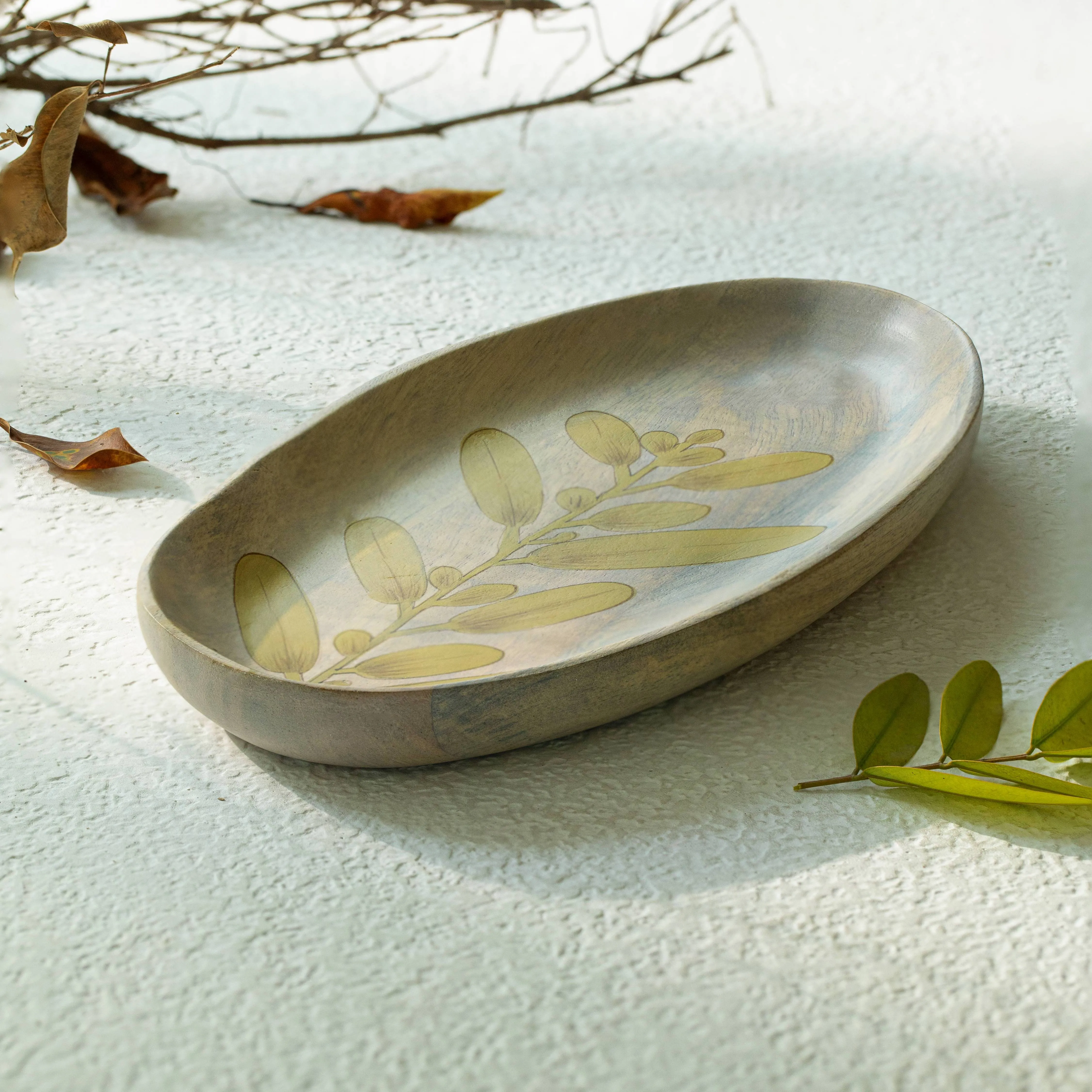 Wisteria Yellow Platter