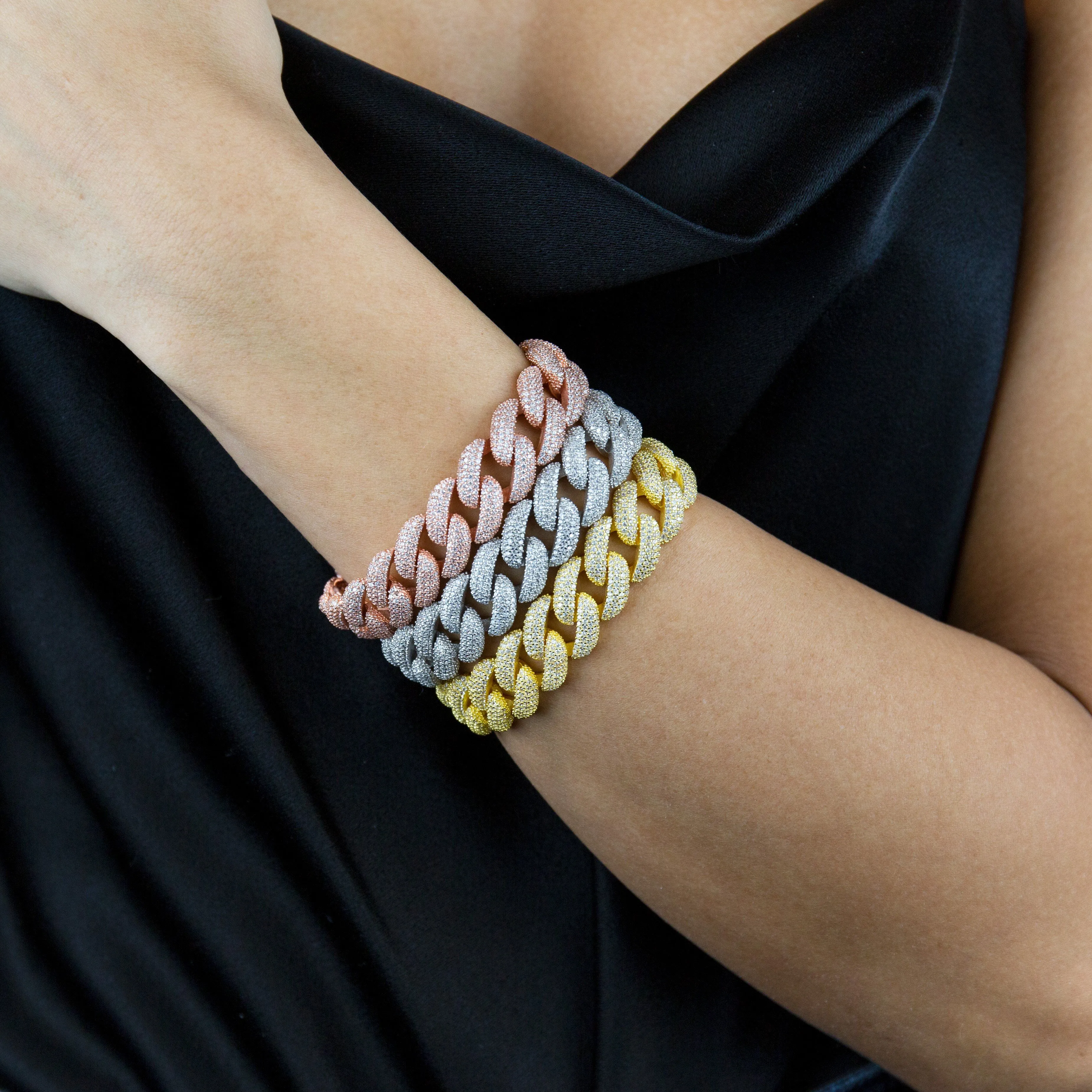 XL Pavé Chain Link Bracelet